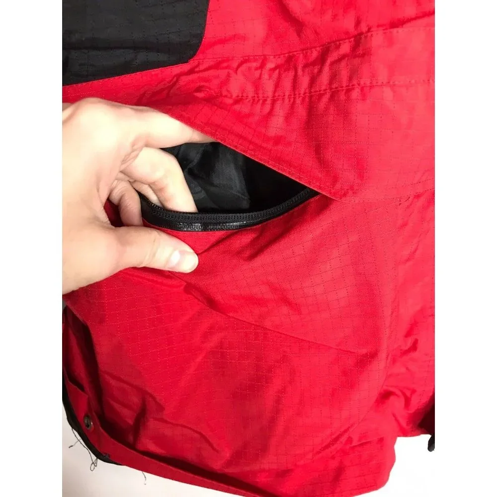 Vintage 90's The North Face Gore XCR Summit Series Jacket Mens Medium Red Black